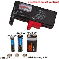 BT-168 Universal Battery Tester Power Meter for AA AAA C D 9V 1.5V Button Cell Color Voltage Checker