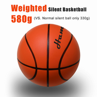 Dropship Weighted Basketball Silent Dribble Indoor 29.5inch-580g PU Foam Airless Basketball Quiet Bounce 90% of Real w/o Noise