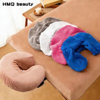 U-shape Pillow Covers Reusable Massage Face Rest Cradle Covers Pillowcase for Spa Salon Neck Pillow Support Cover Beauty Tools
