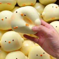 Giant Lovely Chick Squishy Slow Rising Fidget Toy Stress Relief Calming Sensory Decompression Toy for Kids Adults ADHD Autism