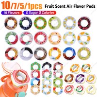 10-1pcs Air Flavor Pods Fruit Scent Pods 0 Sugar Up Used in Plastic Water Drink Bottle Flavor Pod Bottle Accessories 0 Calories