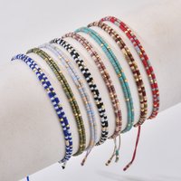 ZMZY Vintage Mixed Color Handmade Wedding Wrist Band Layers Beaded Bracelet Rope Delicate Miyuki Beads Women Jewelry for Party
