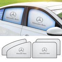 Car Side Window Sun Shade Magnetic UV Protector Curtains Sun Shield Cover For Mercedes Benz AMG W204 W205 W212 W221 W177 GLA GLE