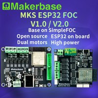 Makerbase ESP32 Dual SimpleFOC Shield pour BLDC Brushless Servo Foc Tourists-Motor Contrmatérielle, High Power