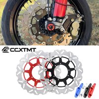 Motorcycle 320mm Front Floating Brake Disc Brake Caliper Adaptor Bracket For Honda CR125 250 CRF 250R 450R 250X 450X 450RX