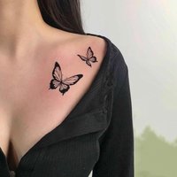1 Sheet ButterflyTattoo Sticker Waterproof Lasting Temporary Tattoo