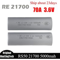 Original Reliance RS50 5000mah Battery 3.6V 70A High Discharge Current Rechargrable lithium Batteries Big Power INR 21700 Cell