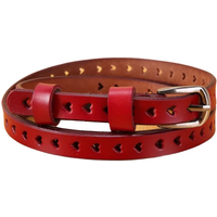 1.4CM X 115CM 1PCS Real Cowhide Ladies Genuine Leather Belt Hollow Fashion All Match Wholesale Fashionable Perforated Luxury