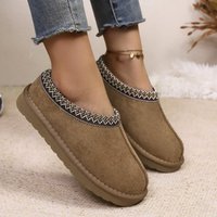 High Quality Winter Short Plush Snow Boots Cotton Shoes Anti-suede Women Boots Casual Flat Nonslip Cotton Boots Mini Fur Boots