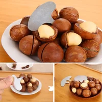 1-4pcs/set Mini Nut Crackers Stainless Steel Macadamia Walnut Opener Portable Camping Kitchen Accessories Nut Tools