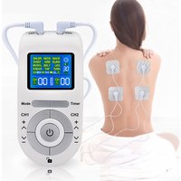 4-Mode Electric Tens Muscle Stimulator EMS Acupuncture Face Body Massager Digital Therapy Massage Tool Electro Stimulator