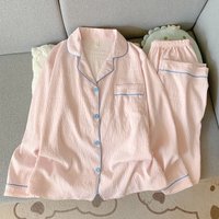 Spring/Autumn New Arrival Cloud-Print Cotton Pyjamas for Women Long-Sleeved Top with Long Trousers Sweet and Cute Homewear Set