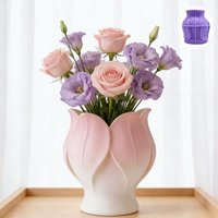 Tulip petal silicone mold, exquisitely textured, handmade DIY flower pot/decorative ornament, perfect for floral gifts and home