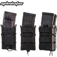 OPHIDANTAC 9MM 5.56 Magazine Pouches Tactical AK AR M4 AR15 Single Magazine Bag Rifle Molle Mag Holster Pouch Hunting