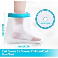 Foot Cast Covers for Shower Waterproof Shower Bandage and Cast Protector for Shower and Bath Children Watertight Protector