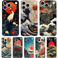 Soft Phone Case For iPhone 17 Air 16E 16 11 15 14 Pro MAX 12 13 7 8 Plus SE Easter Cover Protection Japanese Style Art Japan