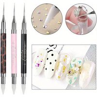 Nail Art Dotting Pen Double End Painting DIY Brush Rhinestone Handle Diamond Picker Manicure Dotting Tool Nail Accessories