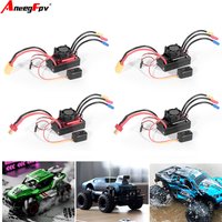 AneegFpv HG 35A 60A 80A Waterproof Sensorless Brushless ESC 2-3S 2-4S for 1/10 1/12 1/14 1/16 RC Car F540 3650 Brushless Motor