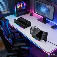 For ROG For Xbox Ally-X 5-in-1 Docking Station Base 4K@144Hz 100W Charging & More Game Console Host Expansion Dock