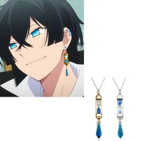 Anime The Case Study of Vanitas No Karte Cosplay Props Hourglass Necklace Earrings Ear Clip Jewelry Gifts Accessories