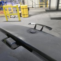 Universal Car Rear Mini Spoiler Wing Motorcycle Small Model ABS Carbon Fiber Look Texture Canard Tail Winglet little Decoration