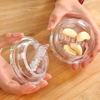 2pcs New Kitchen Multifunctional Garlic Crusher Manual Garlic Press Roll Crusher Chopper Home Appliance Kitchen Gadgets Accessor