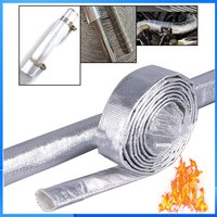 Aluminum Foil Fiberglass Hose Lagging Insulation Kit for Webasto Eberspacher Parking Heater Exhaust Pipe - Thermal Insulation Pr
