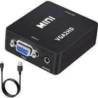 VGA to HDMI-compatible Adapter Converter 1080P HDTV With Audio For Laptop PC to HDTV Projector VGA to HDMI-compatible Adapter