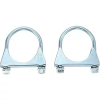 2Pcs 38-76MM Diameter U Bolt Clamps U-bolt and Nuts Exhaust Manifold Clip Accessories for RV Tractor Motorcycle Exhaust System