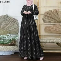 New 2026 Women's Muslim Dress Female Long Sleeve Islamic Prayer Clothes Gowns for Women Party Club Traditional Festival Clothes