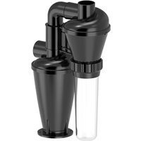 Double Filtration Cyclone Dust Collector 50mm/2'' DIY Turbocharged Woodworking Filter Industrial Separator Collector Canister