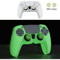 Glowing Silicone Cover For PS5 Controller Thumbstick Grip Caps Rubber Case Shell For PS5 Gamepad Joystick For PS5 Accessories