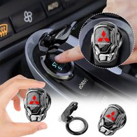 Car One-Click Start Buttons Protective Cover Decoration Car Gadgets for Mitsubishi ASX Lancer Ex Outlander I200 Pajero Eclipse