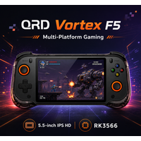 QRD Vortex F5 Portable Retro Game Console 5.5'' IPS Screen RK3566 Hall Joystick Multiplatform Video Game Player image 4