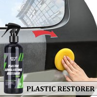 Plastic Restorer HGKJ S24 Coating For Auto Plastic Trim Rubber Renovator Repair Clean Gloss Black Shine Seal Brighten Retread