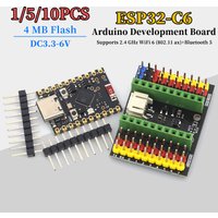 ESP32-C6 SuperMINI Development Board 2.4 GHz WiFi 6 Bluetooth 5 Arduino Compatible for IoT Projects Pack
