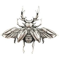 Nostalgia Scarab Beetle Brooches Vintage Metal Amulet Jewelry Making Insect Pins For Backpacks