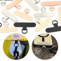 5Pcs/Lot Metal Universal Phone Tether Tab Ultra-thin Stainless Steel Replacement Phone Lanyard Straps Cards Hanging Cord Tab