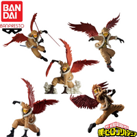 In Stock Original Bandai Banpresto My Hero Academia Hawks Anime Characters Model Toy Birthday Present Garage Ornaments