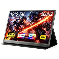 MAFNKOU 18-inch Portable Secondary Monitor 2.5K 200hz Gaming Monitor with Dual Speaker IPS Big Screen 100%sRGB Sub Screen