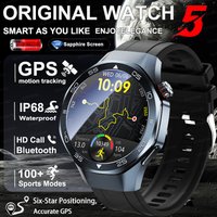 2025New G5 Watch Smart Watch Men Women 1.53" HD AMOLED Screen GPS trackr Altimeter Heart Rate IP68 waterproof Sports Smartwatchs