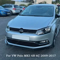 Diffuseur de lèvre de pare-chocs avant, 2 pièces, pour VW Polo MK5 6R 6C TDI TSI 2009 – 2017, séparateur de menton, rénovation, Kits de protection du corps, accessoire de réglage