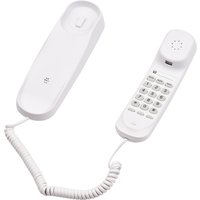 Mini Desktop Corded Landline Phone Fixed Telephone Wall Mountable Supports Mute/ Pause/Redial Functions for Home Hotel Office