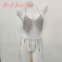 New Handmade Silver Rivets Chainmail Necklace Layers Iron Alloy Chains Armor Bra Jewelry Dancing Dress Accessory 2 Colors