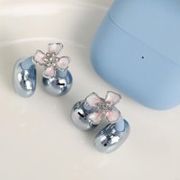 Flower Design Earphone Rhinestone Buckle Clip On Ear Hook Accessories for FreeClip 1 2 Earbuds Decoration Charm Gift