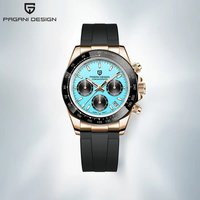Nouvelles montres-bracelets à quartz pour hommes PAGANI DESIGN PD-1664 Meteorite Dial Fashion, 100M, verre saphir, chronographe, Relogio Masculino