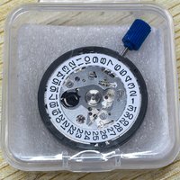 Original Japan NH35 Automatic Movement 24 Jewelry High Accuracy Mechanical White Day Date 3 o'clock 3.8'clock Crown for Seiko