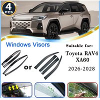 Car Window Deflectors For Toyota RAV4 XA60 2026 2027 2028 Accesories Guards Visor Auto Windshield Awnings Shelters Upgrade Parts
