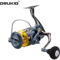 DEUKIO Fishing Reel No Gaps 5.2:1 Gear Ratio CNC Spool Handle EVA Knob Spinning Reel Casting Reel 2000-10000