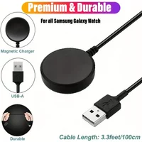 Magnetic Portable Watch Wireless Charger Fast Charging For Samsung Galaxy 8 8Classic 7 6 5 Pro/5/4 Classic/3 USB-A Port